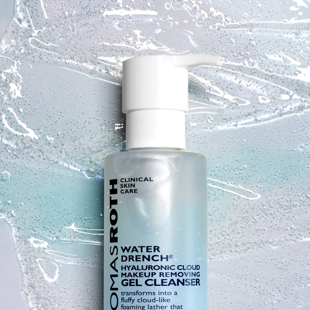Увлажняющий гель для снятия макияжа Water Drench® Hyaluronic Cloud Makeup Removing Gel Cleanser PETER THOMAS ROTH Объем 200 мл — фото 3