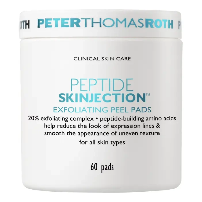 Антивозрастные эксфолиативные пилинг-пэды для обновления кожи лица Peptide Skinjection Exfoliating Peel Pads PETER THOMAS ROTH