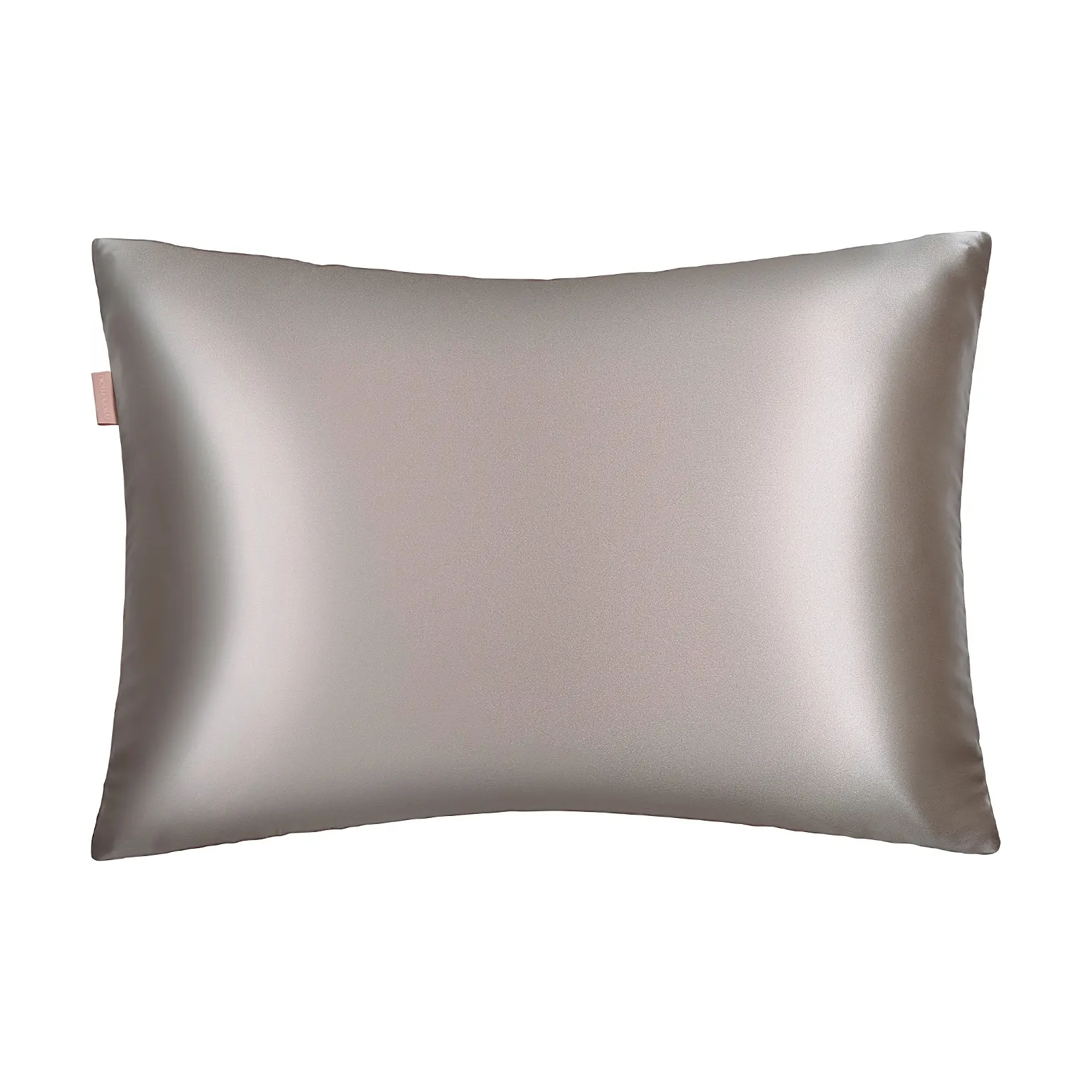 Шелковая наволочка с сатином Soft Silk Pillowcase MON MOU Оттенок Taupe