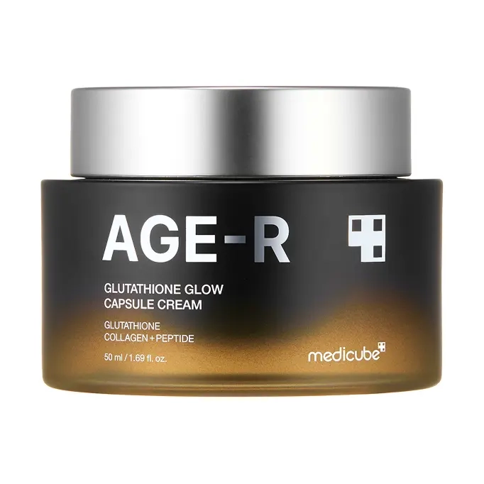 Увлажняющий гель-крем с капсулами глутатиона Age-r Glutathione Glow Capsule Cream MEDICUBE Объем 50 мл