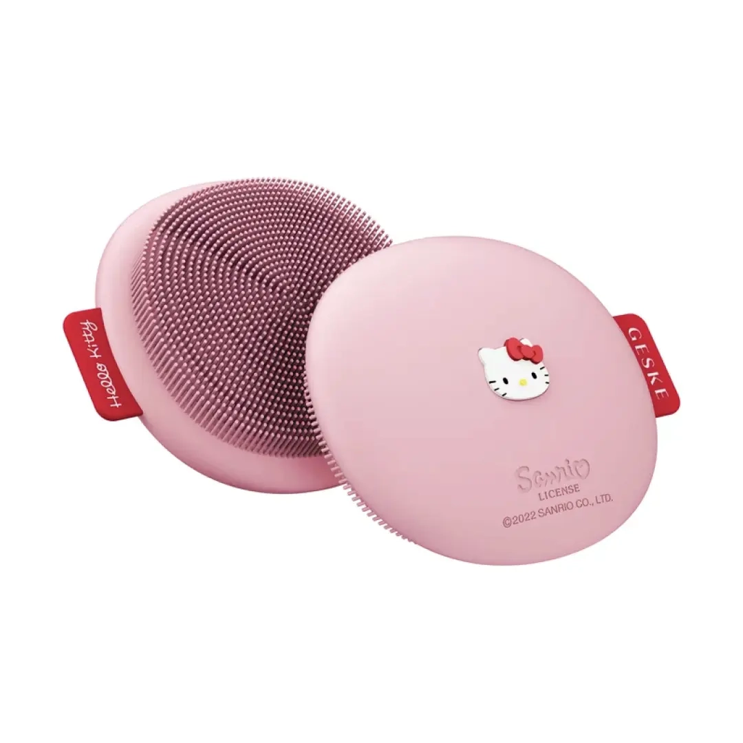 Щітка для обличчя 3 в 1 Хелло Кітті Facial Brush 3 in 1 Hello Kitty GESKE Відтінок Pink