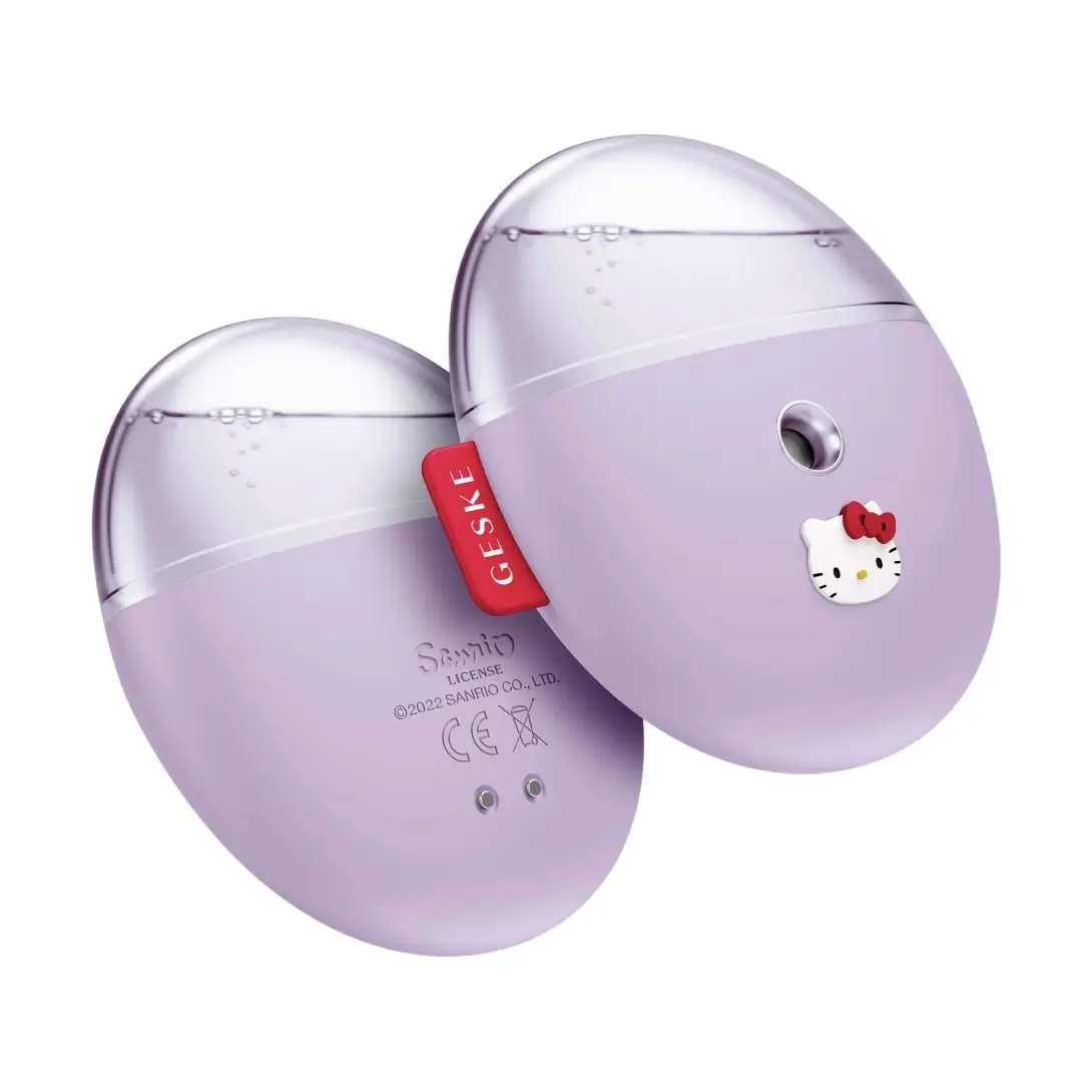 Електронний освіжувач для зволоження обличчя 4 в 1 Facial Hydration Refresher 4 in 1 Hello Kitty GESKE Відтінок Purple