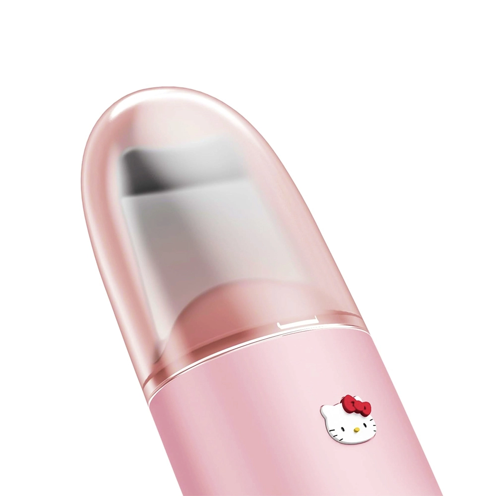 Пристрій для скрабування шкіри та усунення чорних цяток 9 в 1 MicroCurrent Skin Scrubber & Blackhead Remover 9 в 1 Hello Кitty GESKE Відтінок Pink — фото 3