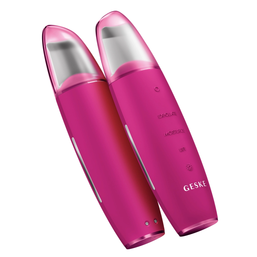 Пристрій для скрабування шкіри та усунення чорних цяток 9 в 1 MicroCurrent Skin Scrubber & Blackhead Remover 9 в 1 GESKE Відтінок Magenta — фото 3