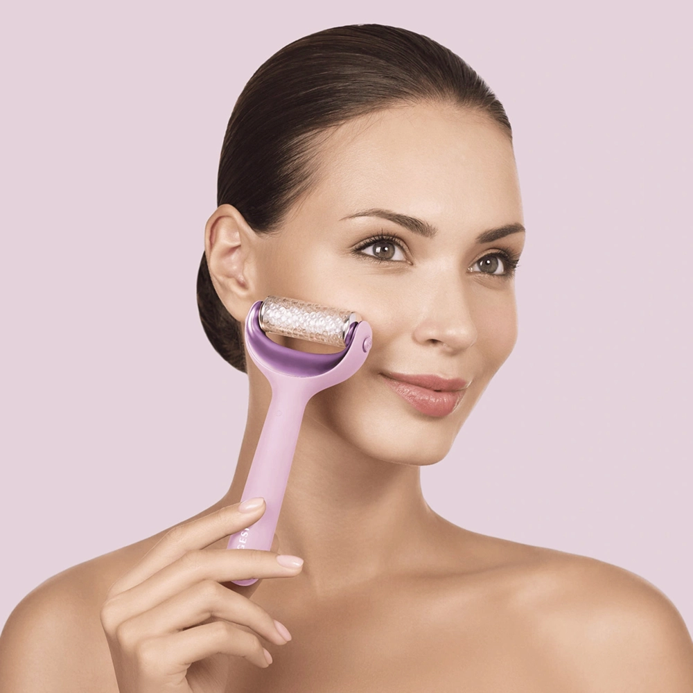Електронний ролик для обличчя та тіла з мікроголками 8 в 1 MicroNeedle Face & Body Roller 8 in 1 GESKE Відтінок Pink — фото 2