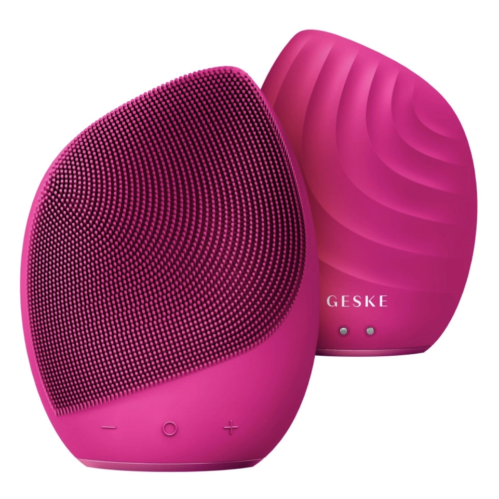 Електронна звукова щітка для обличчя 5 в 1 Sonic Facial Brush 5 in 1 GESKE Відтінок Magenta — фото 4