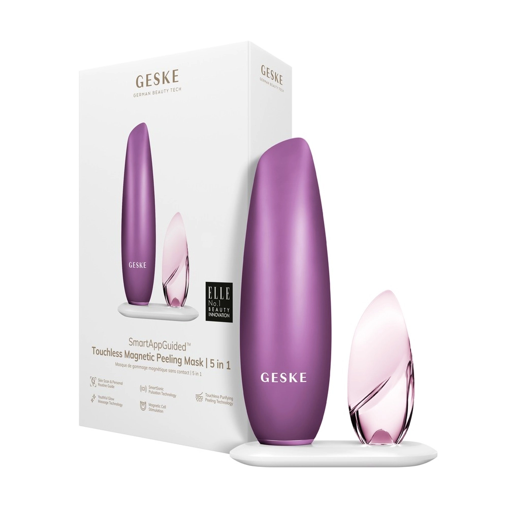 Безконтактна магнітна пілінг маска 5 в 1 Touchless Magnetic Peeling Mask 5 in 1 GESKE Відтінок Pink — фото 4