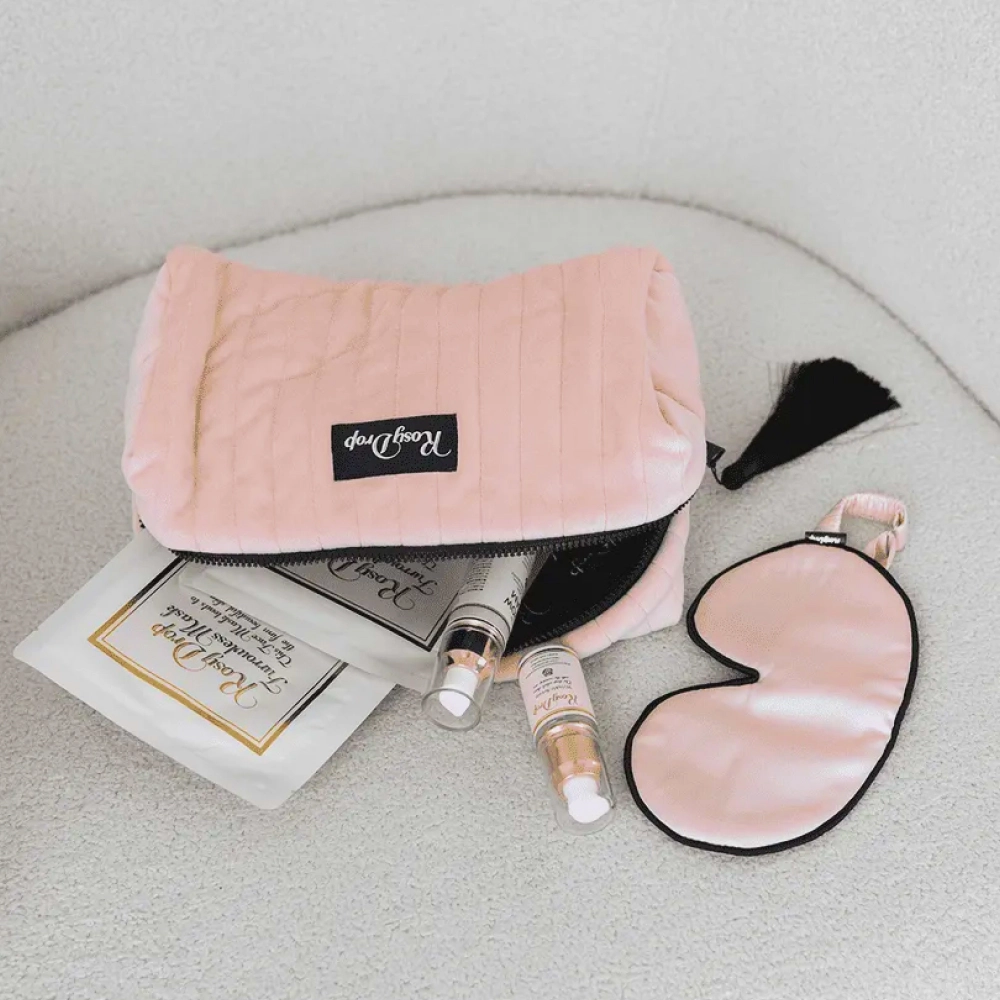 Шелковая маска для сна Silk Sleep Mask ROSY DROP — фото 4