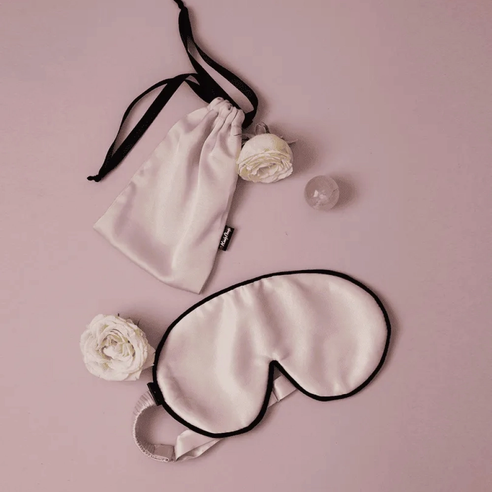 Шелковая маска для сна Silk Sleep Mask ROSY DROP — фото 2