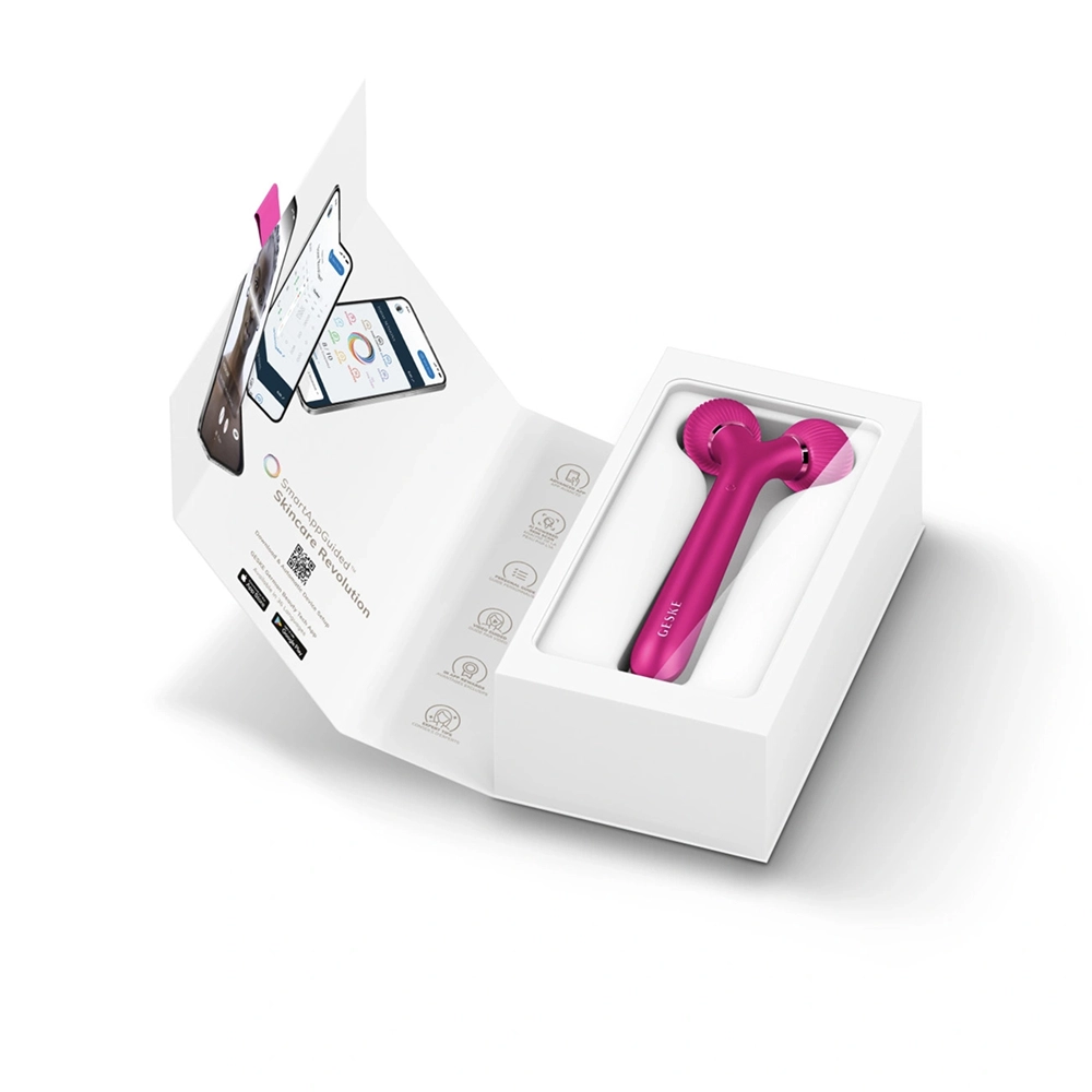 Електронний звуковий ролик для обличчя 4 в 1 Sonic Facial Roller 4 in 1 GESKE Відтінок Magenta — фото 6