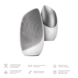 Електронна звукова термо щітка для обличчя 6 в 1 Sonic Thermo Facial Brush 6 in 1 GESKE Відтінок White — фото 3