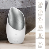 Електронна звукова термо щітка для обличчя 6 в 1 Sonic Thermo Facial Brush 6 in 1 GESKE Відтінок White — фото 5