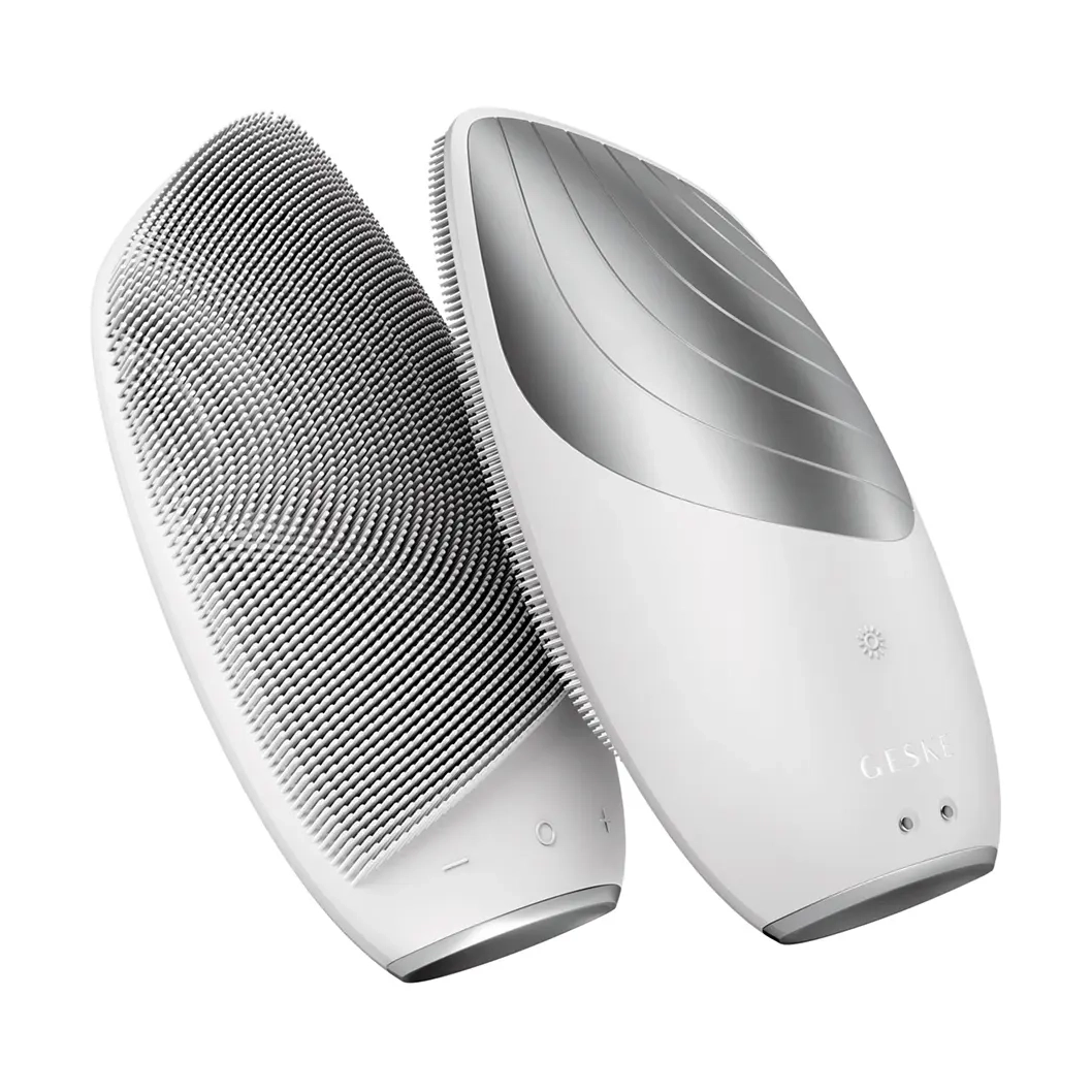 Електронна звукова термо щітка для обличчя 6 в 1 Sonic Thermo Facial Brush 6 in 1 GESKE Відтінок White