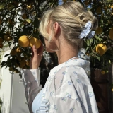 Заколка-краб для волосся Sweetheart Clip in Daisy Blue Picnic EMI JAY — фото 3