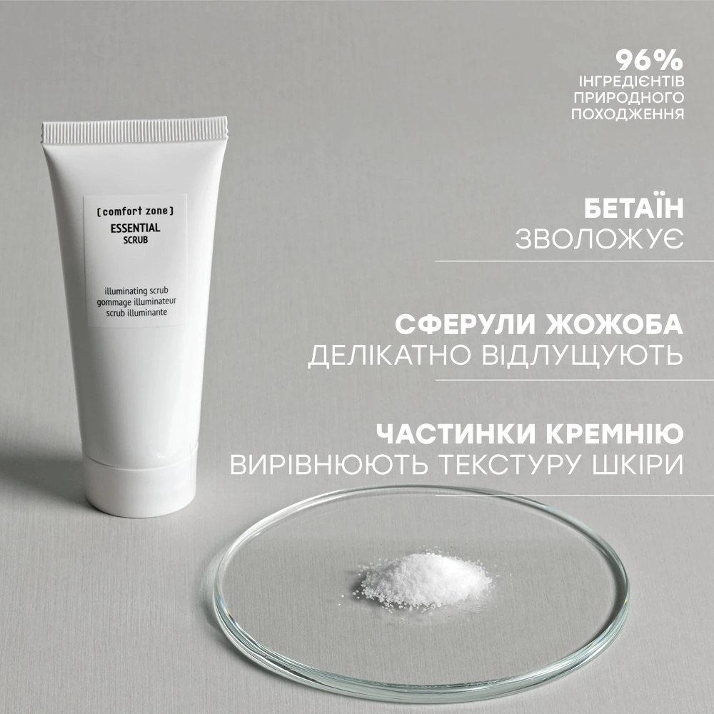 Очищающий скраб Essential Scrub COMFORT ZONE Объем 60 мл — фото 5