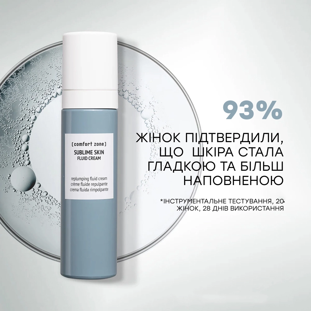 Увлажняющий лифтинг-крем для лица Sublime Skin Fluid Cream COMFORT ZONE Объем 60 мл — фото 4