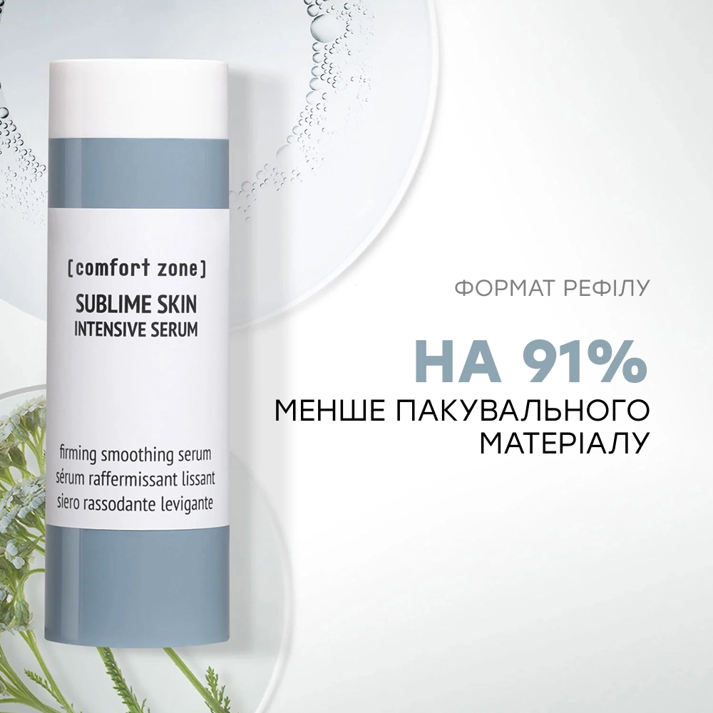 Інтенсивна антивікова сироватка для обличчя (змінний блок) Sublime Skin Intensive Serum Refill COMFORT ZONE Обʼєм 30 мл — фото 3