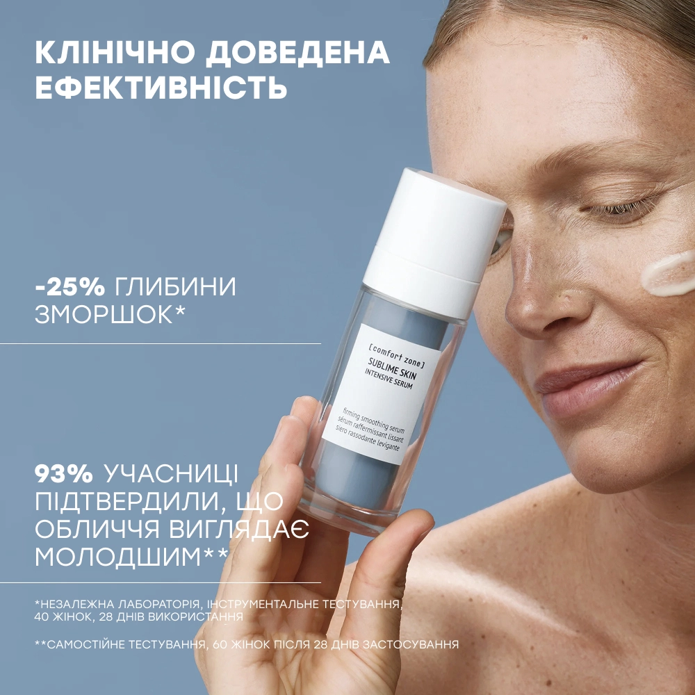 Інтенсивна антивікова сироватка для обличчя (змінний блок) Sublime Skin Intensive Serum Refill COMFORT ZONE Обʼєм 30 мл — фото 5