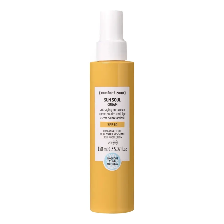 Сонцезахисний крем для тіла SPF 50 Sun Soul Cream SPF 50 COMFORT ZONE Обʼєм 150 мл