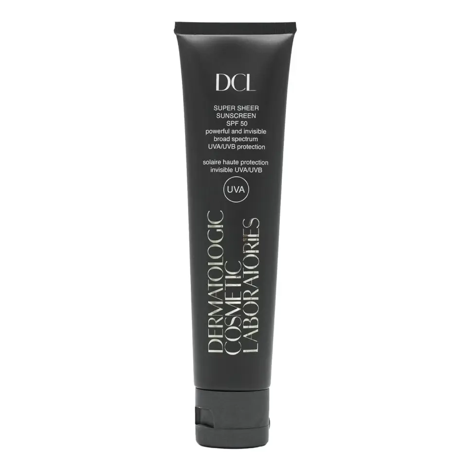 Сонцезахисний крем-флюїд з SPF 50 Skincare Super Sheer SPF50 Broad Spectrum Protection Sunscreen DCL Обʼєм 75 мл
