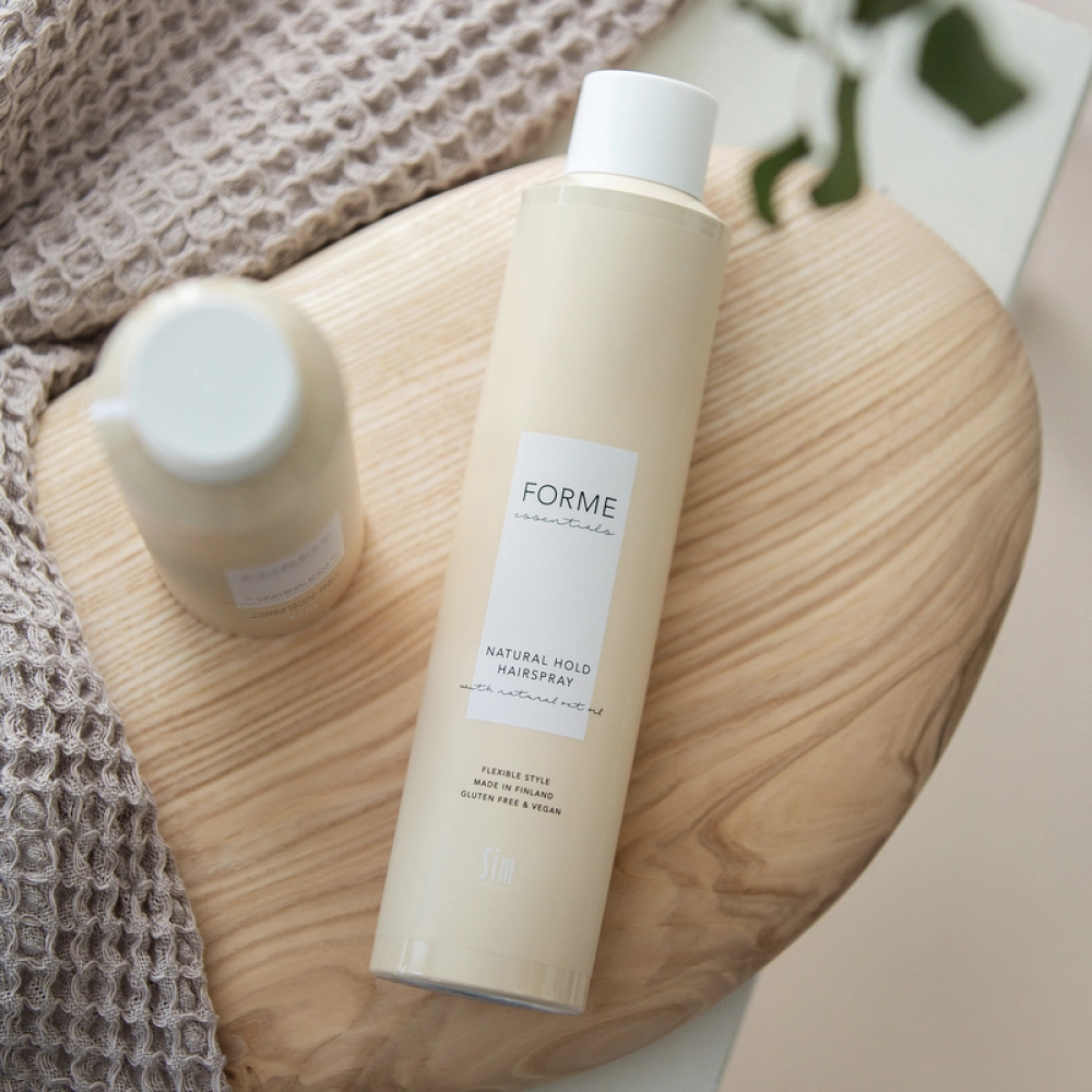 Лак для волос средней фиксации Forme Essentials Natural Hold Hairspray SIM SENSITIVE Объем 300 мл — фото 2