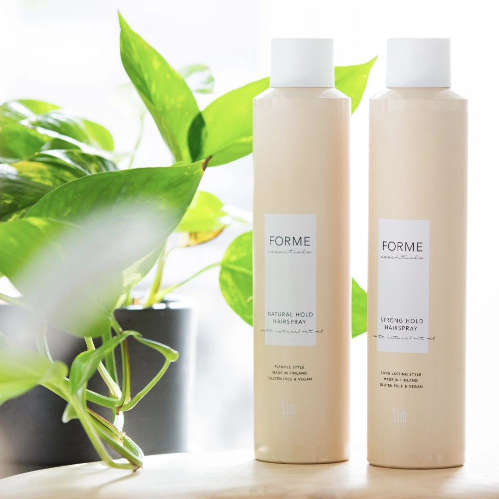 Лак для волосся сильної фіксації Forme Essentials Strong Hold Hairspray SIM SENSITIVE Обʼєм 300 мл — фото 4