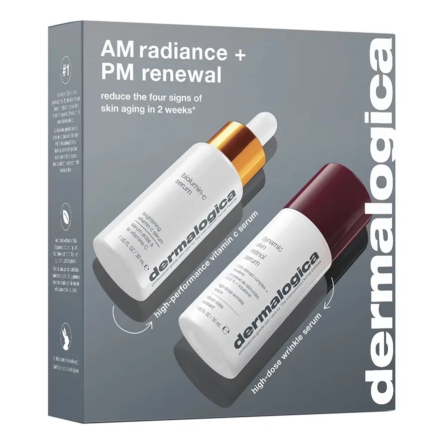 Дует для сяяння та відновлення шкіри AM Radiance + PM Renewal DERMALOGICA