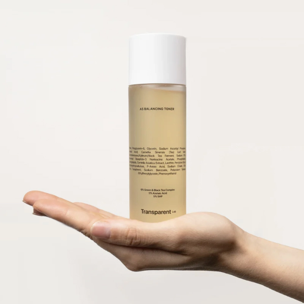 Балансирующий тонер с антиоксидантами A5 Balancing Toner TRANSPARENT LAB Объем 130 мл — фото 3