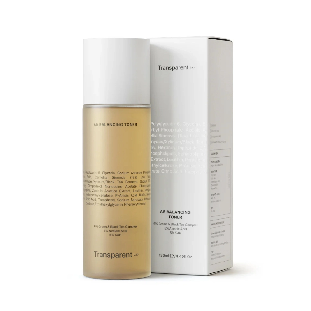 Балансирующий тонер с антиоксидантами A5 Balancing Toner TRANSPARENT LAB Объем 130 мл — фото 5