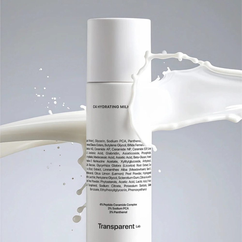 Увлажняющий тонер C4 Hydrating Milky Toner TRANSPARENT LAB Объем 130 мл — фото 3