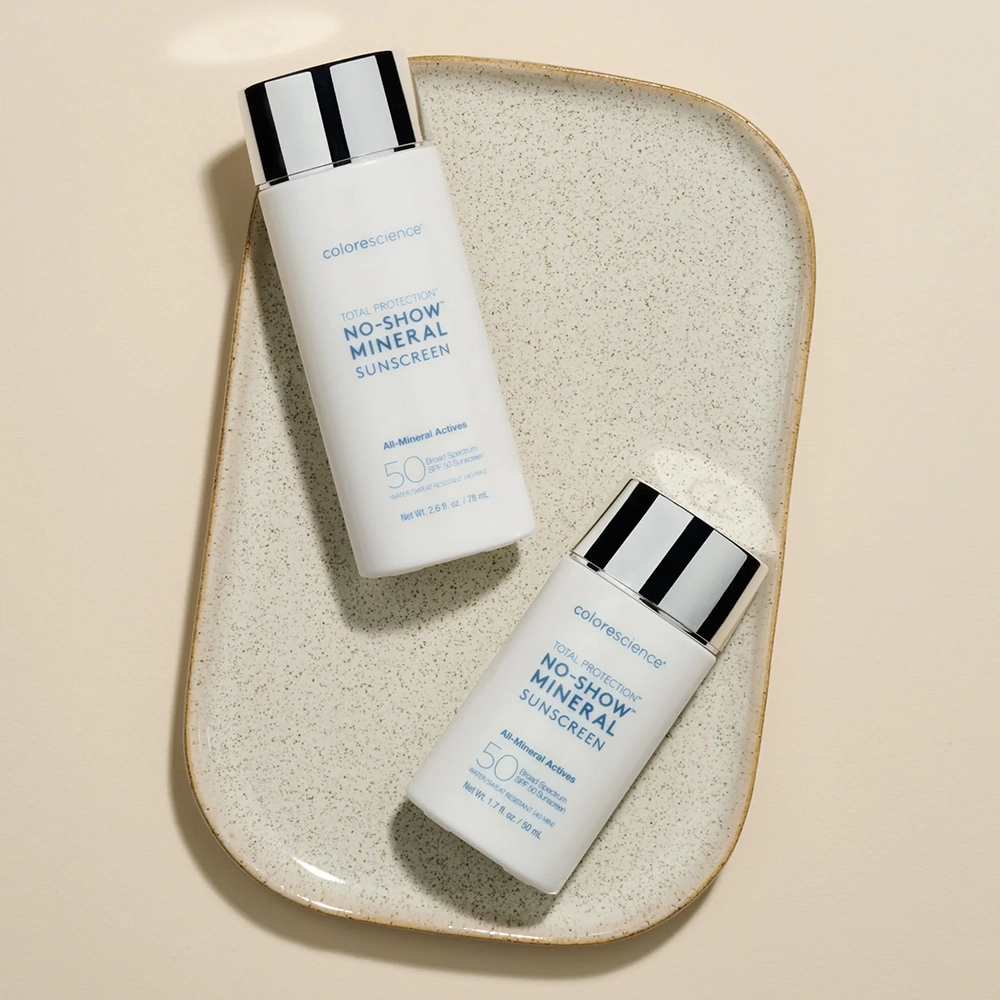 Прозорий мінеральний сонцезахисний флюїд Total Protection No-Show Mineral Sunscreen SPF 50 COLORESCIENCE Обʼєм 78 мл — фото 5