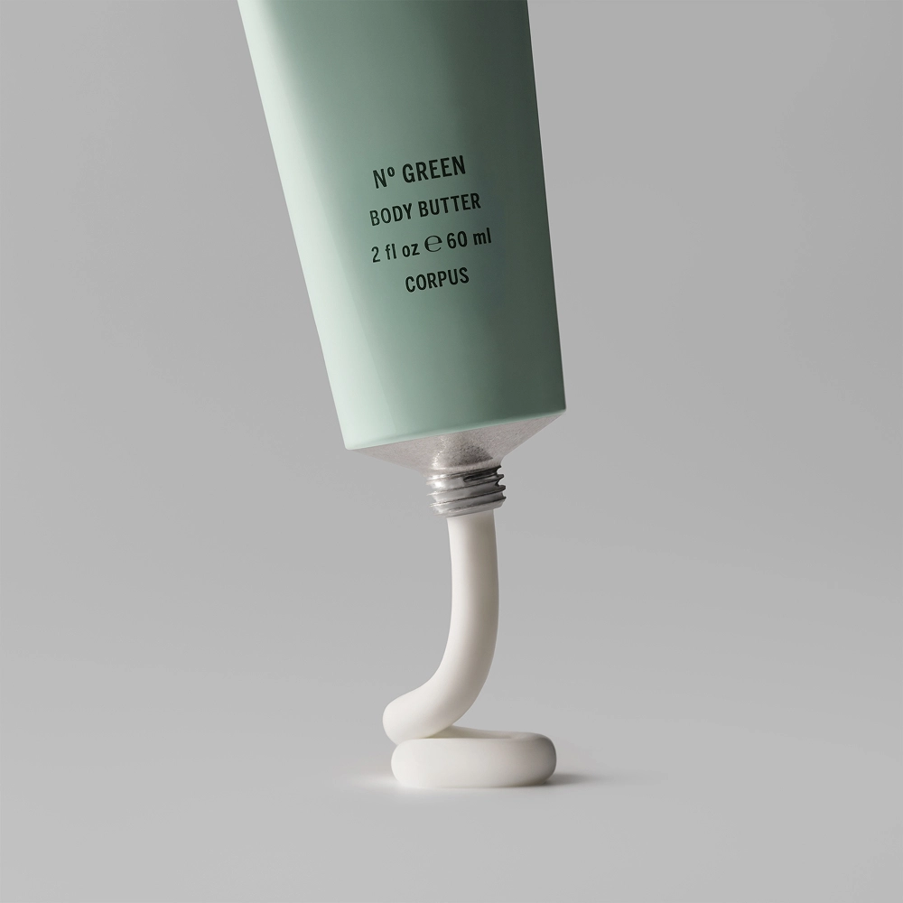 Натуральний баттер для тіла з ароматом бергамоту та лимона Natural Body Butter "№ Green" CORPUS Обʼєм 60 мл — фото 3