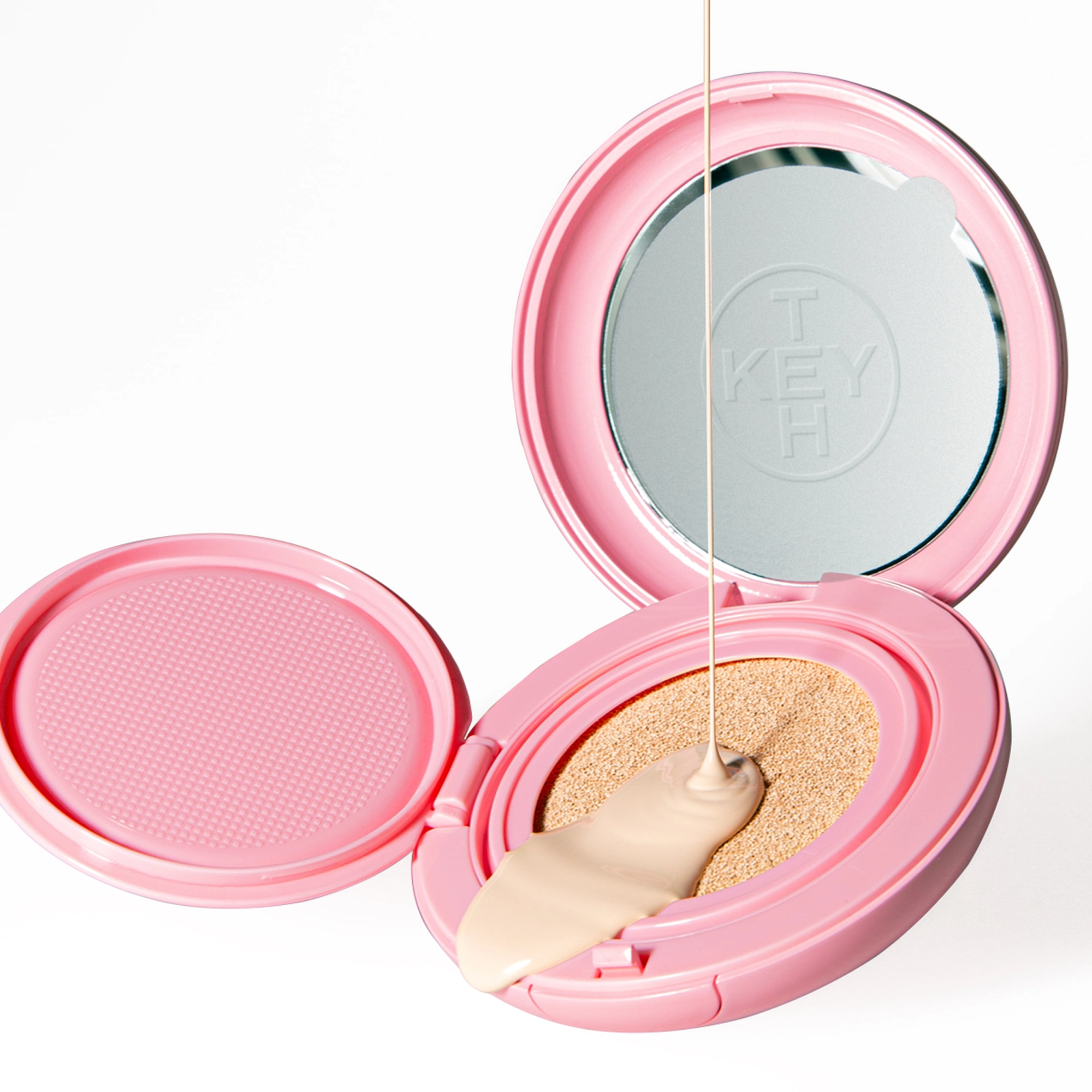 Ультралегкий полупрозрачный кушон Pink Magnet Cushion SPF 40 PA++ KEYTH Вес 15 г — фото 4