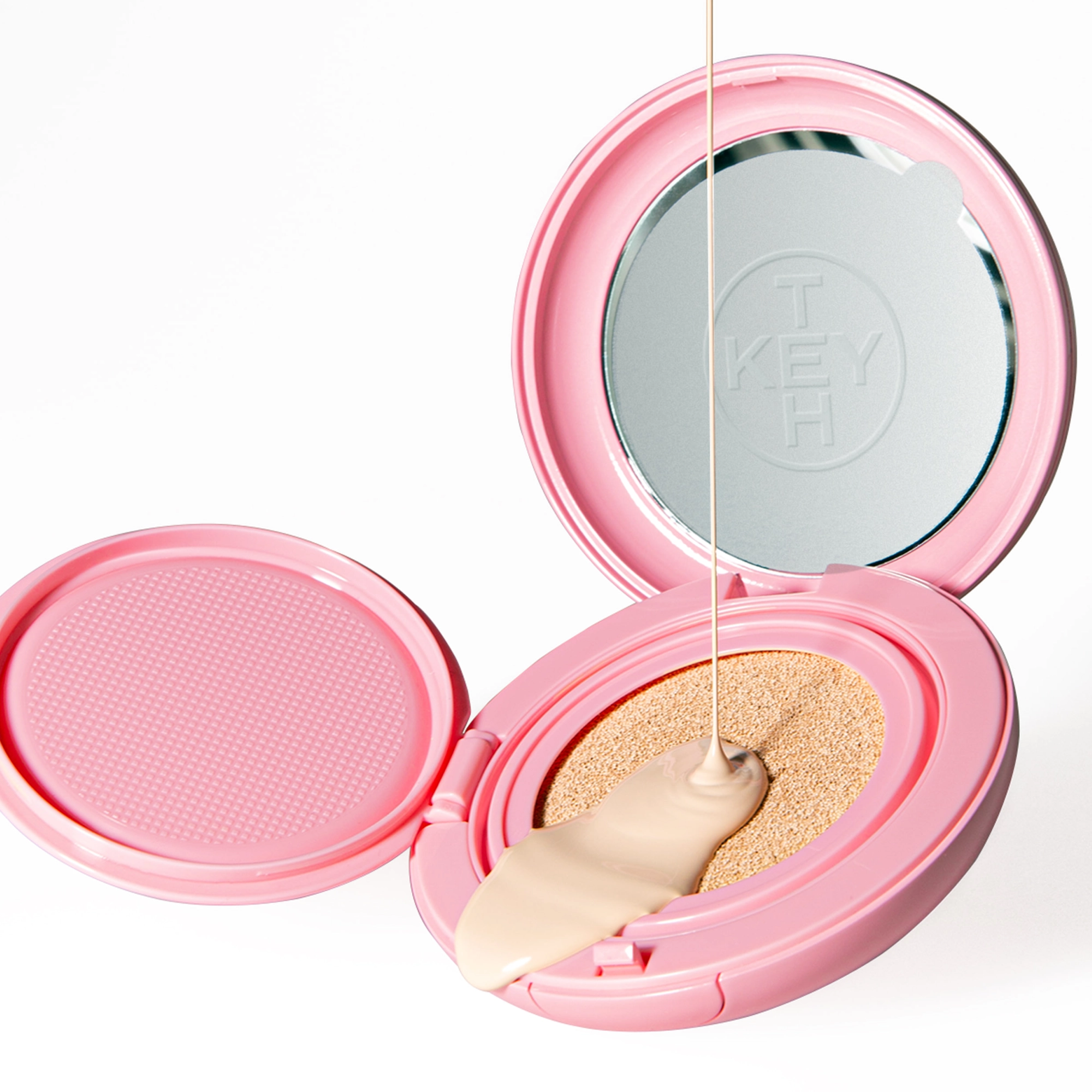 Ультралегкий полупрозрачный кушон Pink Magnet Cushion SPF 40 PA++ KEYTH Вес 15 г — фото 4