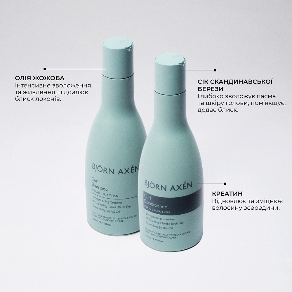 Кондиціонер для кучерявого волосся Curl Conditioner BJÖRN AXÉN Обʼєм 250 мл — фото 4