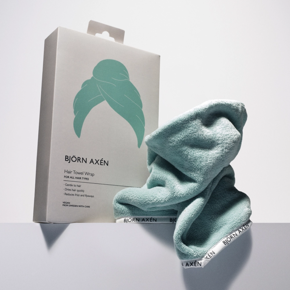 Тюрбан для волос Hair Towel Wrap BJÖRN AXÉN Оттенок Green — фото 5