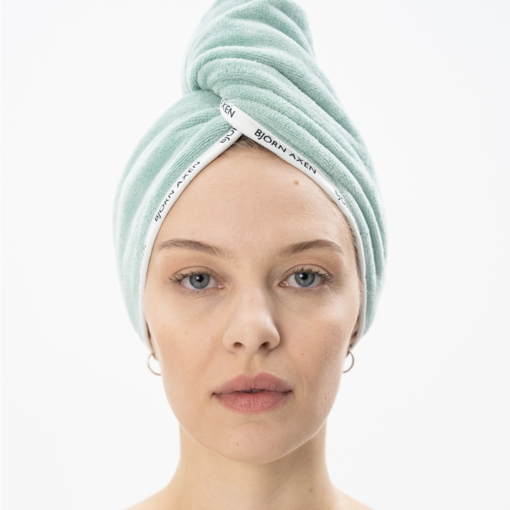 Тюрбан для волос Hair Towel Wrap BJÖRN AXÉN Оттенок Green — фото 2