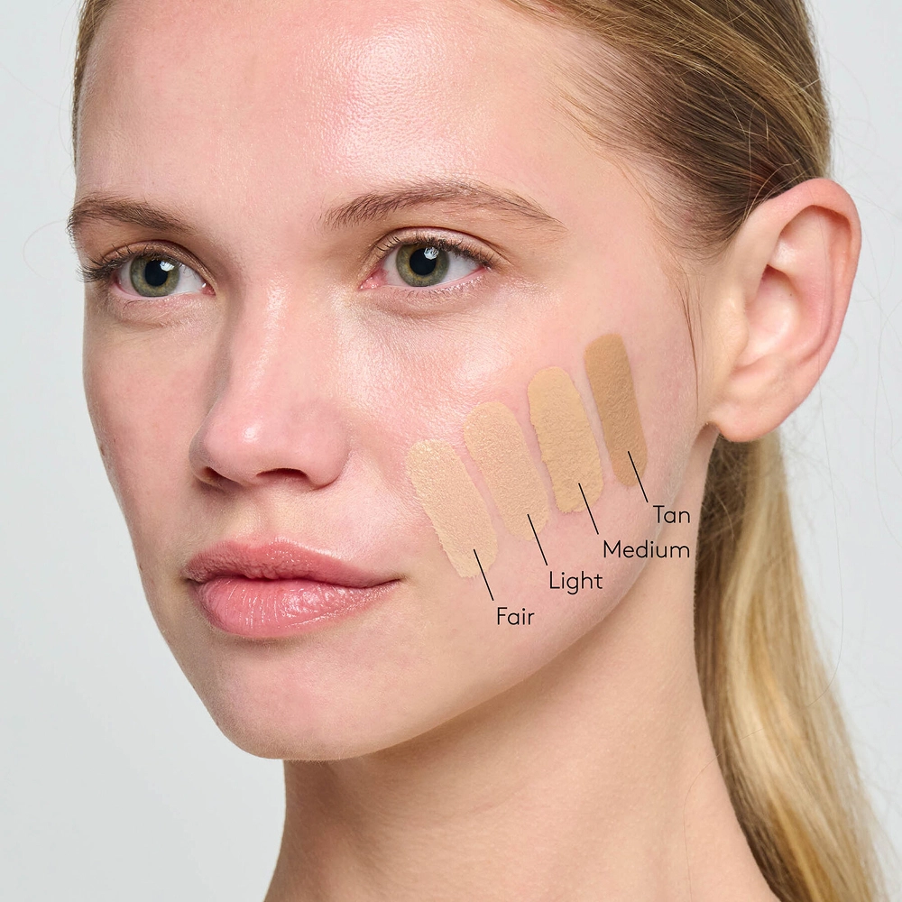 Сонцезахисний крем для обличчя з адаптивними пігментами Sunforgettable Total Protection Face Shield Flex Medium SPF 50 COLORESCIENCE Відтінок Light — фото 3