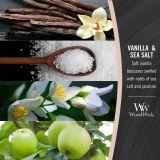 Ароматична свічка з ароматом ванілі та морської солі Mini Vanilla & Sea Salt WOODWICK Вага 85 г — фото 3