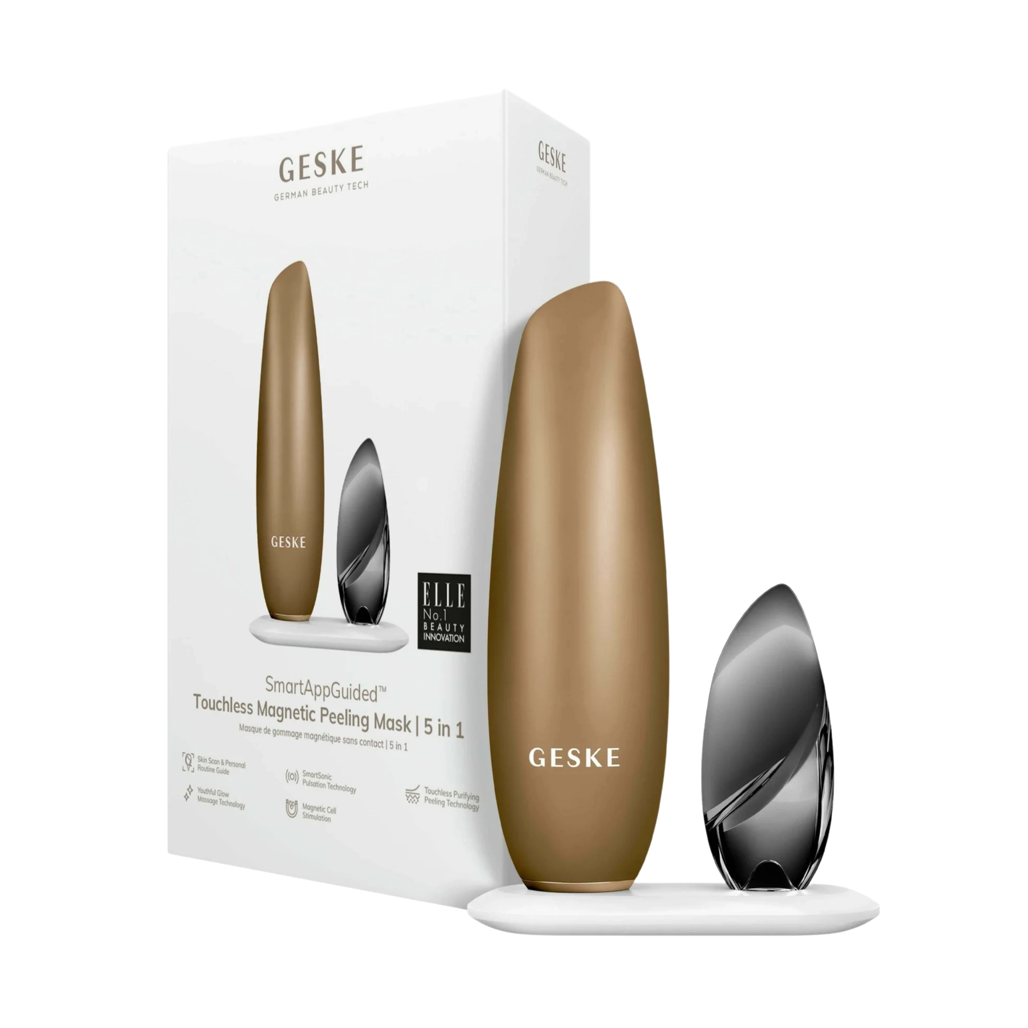 Безконтактна магнітна пілінг маска 5 в 1 Touchless Magnetic Peeling Mask 5 in 1 GESKE Відтінок Gray — фото 5