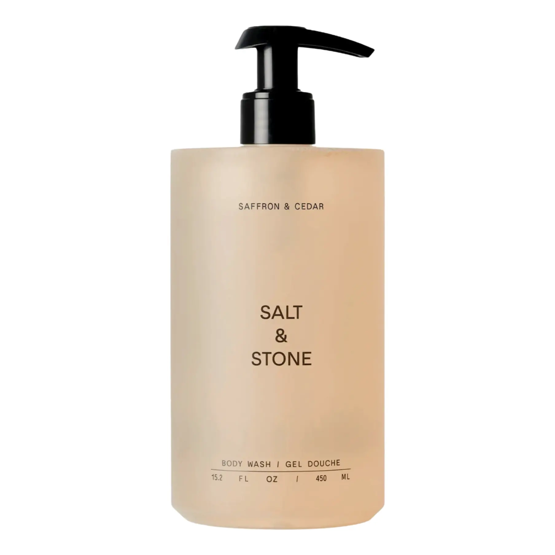 Антиоксидантний гель для душу з ароматом шафрану та кедру Body Wash Saffron & Cedar SALT & STONE Обʼєм 450 мл