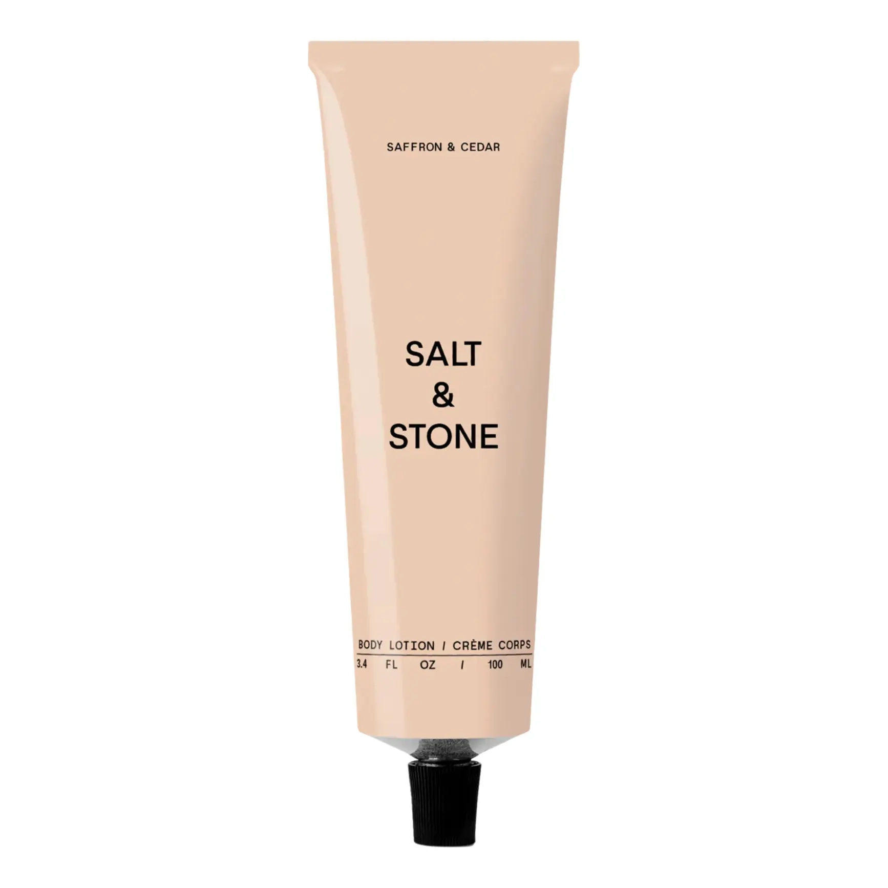 Зволожувальний лосьйон для тіла з ароматом шафрану та кедру Body Lotion Saffron & Cedar SALT & STONE Обʼєм 100 мл