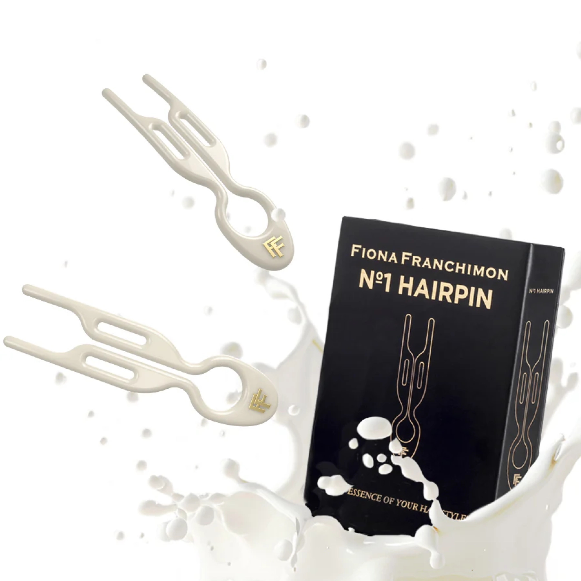 Набор шпилек для волос № 1 Hairpin Cream White (9 per box) FIONA FRANCHIMON — фото 3