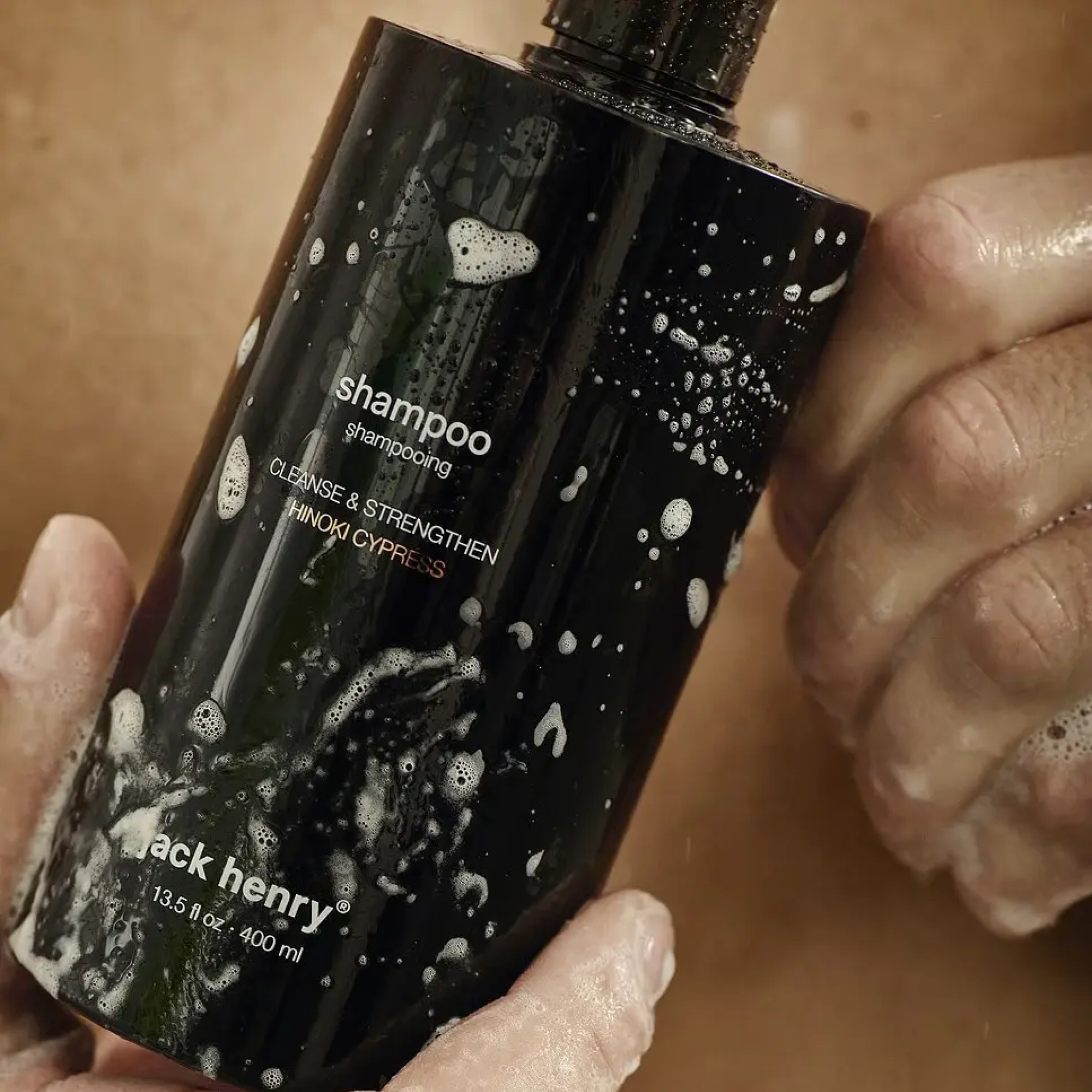 Шампунь з пептидами та рослинними суперфудами Shampoo Hinoki Cypress JACK HENRY Обʼєм 400 мл — фото 5