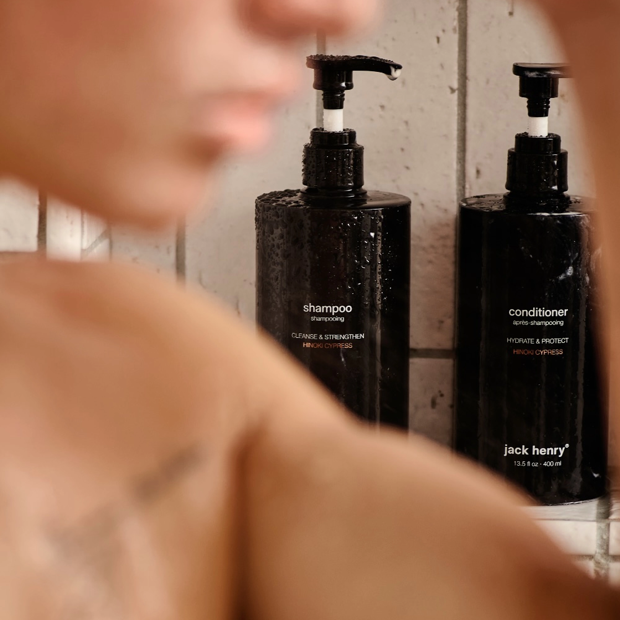 Кондиціонер для зміцнення волосся Conditioner Hinoki Cypress JACK HENRY Обʼєм 400 мл — фото 6