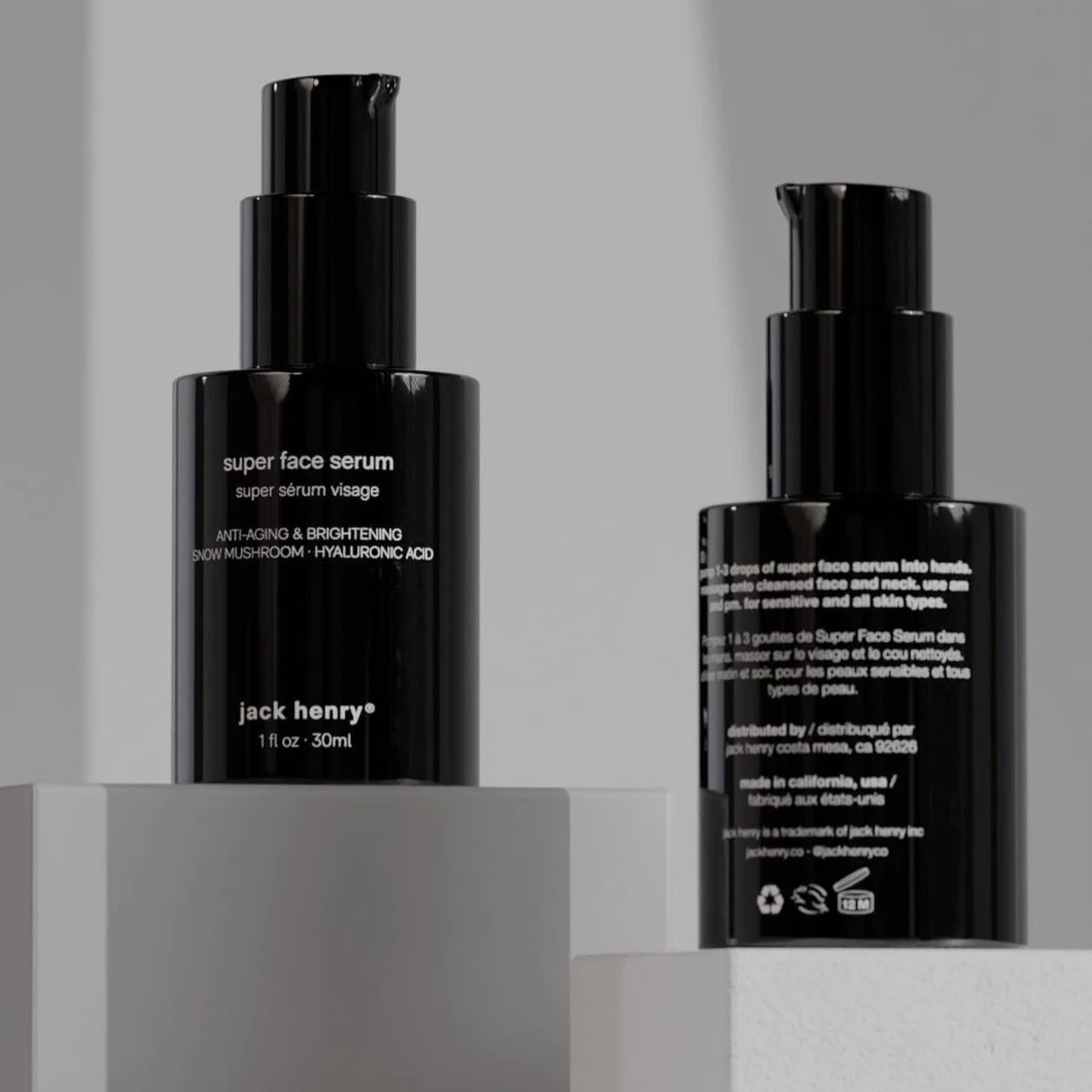 Антивозрастная осветляющая сыворотка для лица Super Face Serum JACK HENRY Объем 30 мл — фото 4