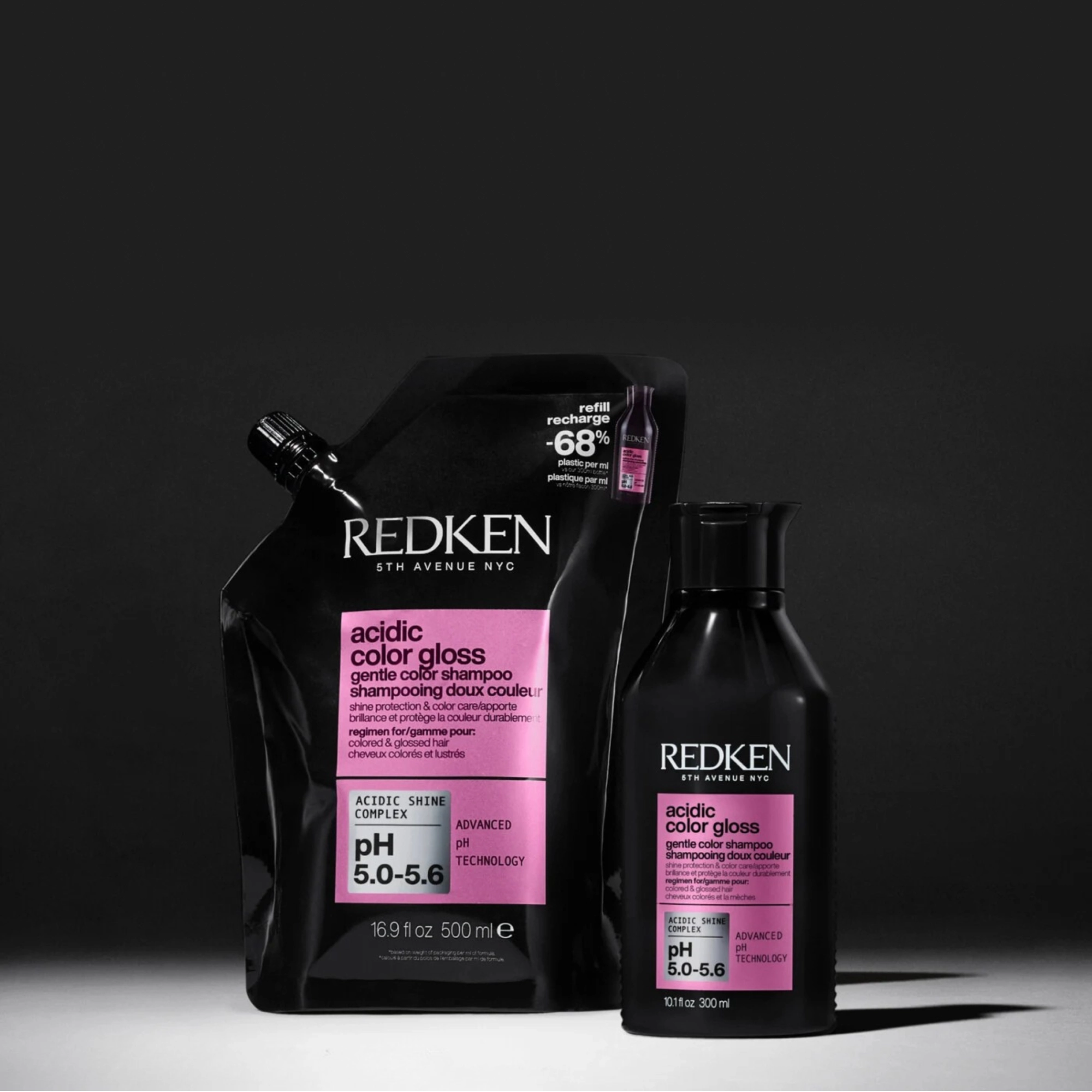 Шампунь для блиску та захисту кольору (Змінний блок) Acidic Color Gloss Shampoo Refill REDKEN Обʼєм 500 мл — фото 5