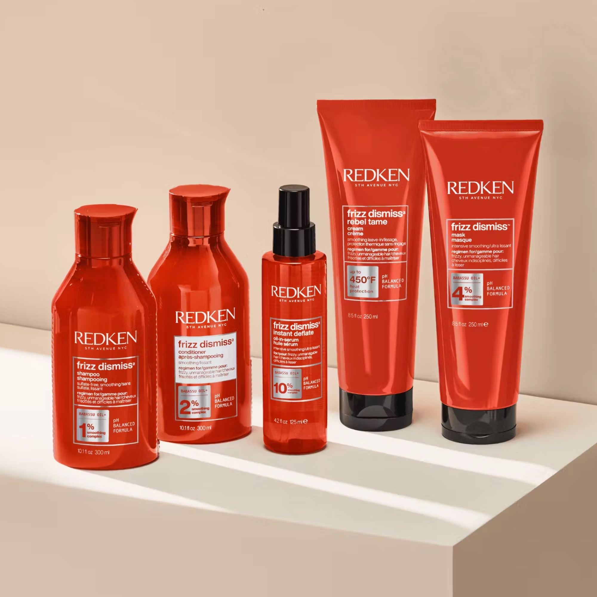 Незмивний крем для приборкання неслухняного волосся Frizz Dismiss Rebel Tame Leave-In Cream REDKEN Обʼєм 250 мл — фото 7