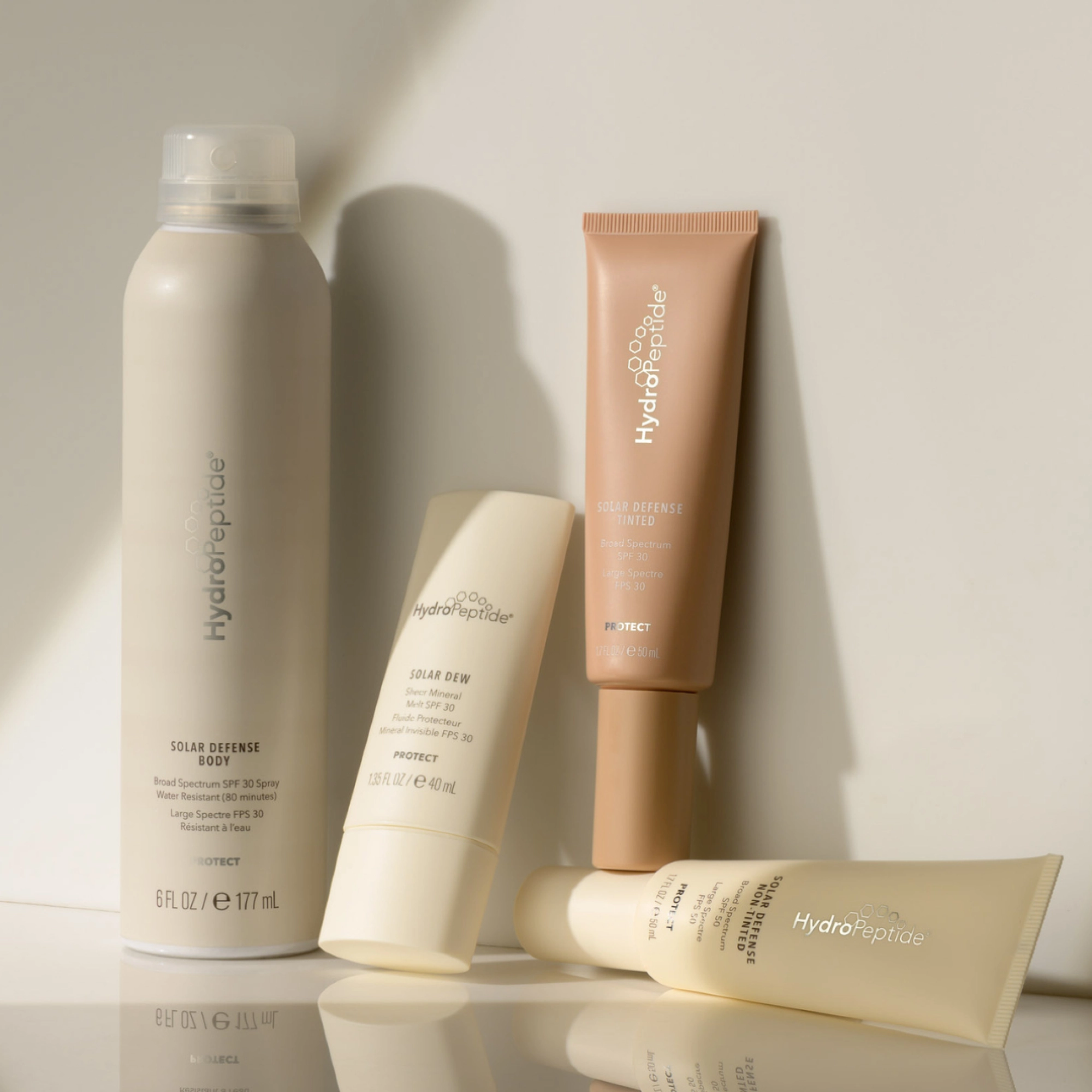 Мінеральна сонцезахисна сироватка з SPF 30 Solar Dew SPF 30 Mineral Serum HYDROPEPTIDE Обʼєм 40 мл — фото 6