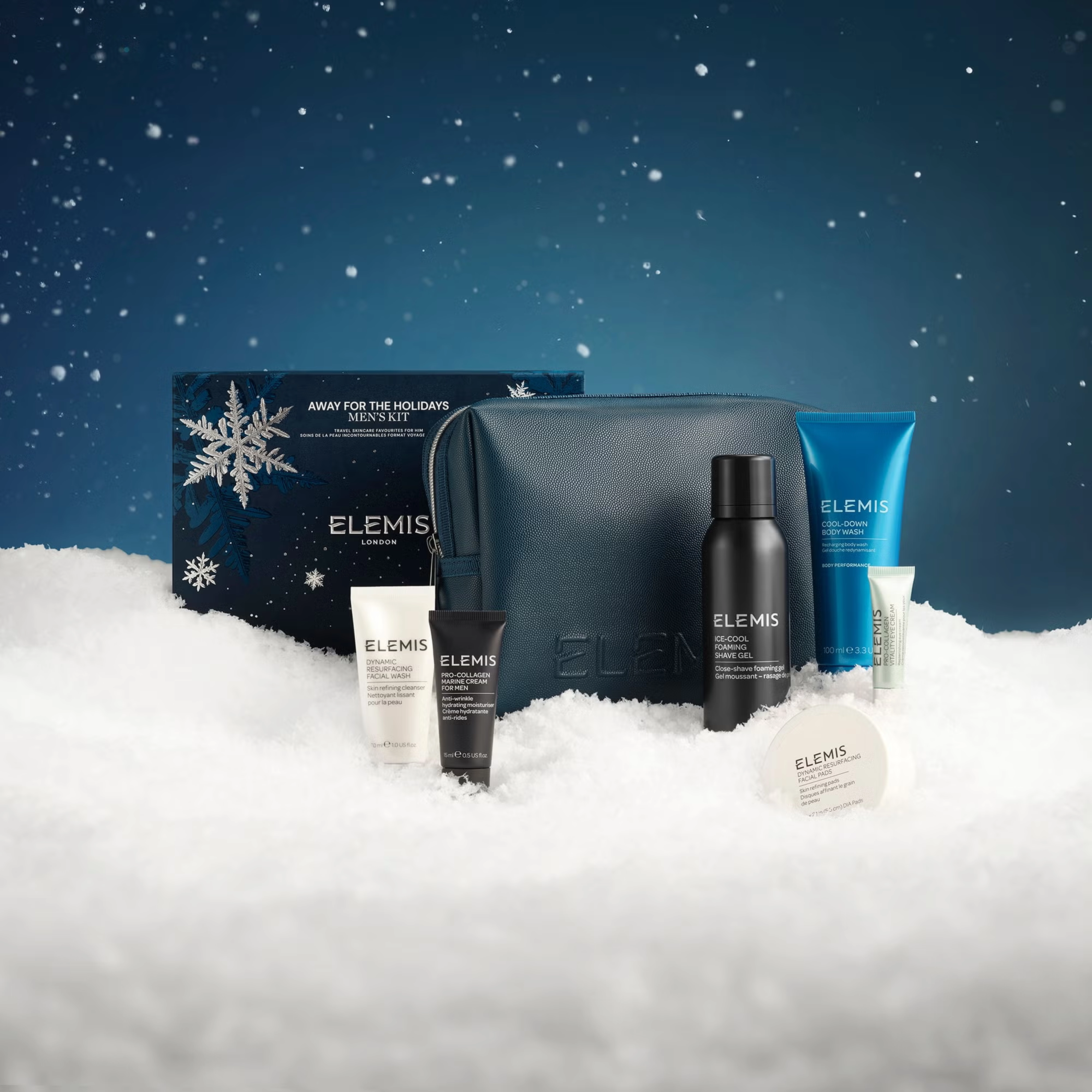 Коллекция travel-бестселлеров для мужчин в косметичке Away For The Holidays Men's Kit ELEMIS — фото 3